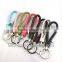 European style Personalized metal keychain souvenir,High Quality PU leather keyring