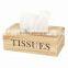 2016 wholesale High Quality Handmade Unfinished Wooden Tissue Box