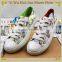 Direct Manufacturer Floral Pattern Design Shoes Wholesale Lastest Canvas Shoes For Women(HJFL028)