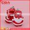 Christmas Decoration Supplies Type cake shape plastic Christmas small hanging baubles