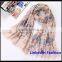 ployester UK souvenirs scarf London white scarf