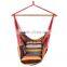 Deluxe Hanging Rope Chair Outdoor Porch Swing Yard Tree Hammock Chair Cotton Polyester