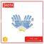 PVC Blue Dots Cotton Hand Gloves Work Cotton Gloves