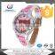 cheap leather strap cartoon face watches for kids