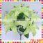 Free Sample H33cm Green Silk Flowers Tiger Lily Bush