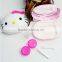 Hello Kitty Custom Contact Lens Cases Could Print LOGO OEM Contact Lens Dual Boxes 