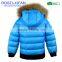 Warm Kids Winter Duck Down Jacket with Raccoon Fur and Rib Boys' Outerwear