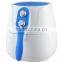 Household electric no oil air fryer,Digital control air fryer oil free cooking,Round electric air deep fryer without oil