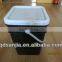 Multi-function Black oblong plastic buckets sell well