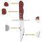 color rubber wooden handle high-quality stainless steel big steak knives