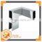Bathroom 3 way 135degree T-shape SUS/Aluminum square tube connector,metal pipe clips closed Bonding pipe connector