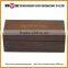 Wooden box with a lid and hinges