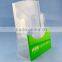 Factory suppy 3 tiers clear acrylic wall mount brochure holder