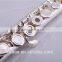 Musical instrument 17 open holes silver plated flute with Split E mechanism offset-G keys and B foot
