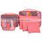 Zipper 6 PCS/set Breathable Polyester Travel Packing Cubes , Waterproof Luggage Organizer Packing Cubes
