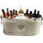 large Galvanized Metal Ice Bucket Party Tub