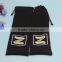 Custom Made Black Drawstring pu Packing Bag With Logo