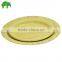 9" disposable Paper Party Plates Yellow