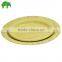 9" disposable Paper Party Plates Yellow