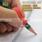 Colorful Silicone pencil grips plus rubber pencil grip soft and safety for kids correct writing