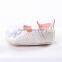 drill floral print infant flower leather shoe baby girl shoes