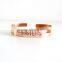 Girls fancy bangles rose gold plated cuff bangle sister bracelets