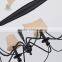 Home indoor lighting European style cloth shades hanging chandelier pendant light