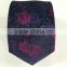 Men's fushia 100% silk tie with multi floral designs