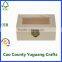 Plain Unfinished Solid Wood Jewelry Boxes With Glass Lid Packaging Jewelry Gift Box With Clear Lid