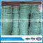 Green PVC coated barbed wire price per roll