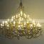 Chinese Style Wedding Decoration Metal Chandelier With Glass