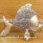 Resin Fish Decoration With Rose Pattern