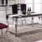 simple stainless steel 4 legs dining table set