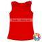 Wholesale Baby Girls Tank Top Plain Flower Clothes Red And Coral Singlet Clothes