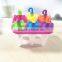 BPA FREE 100% candy color 6 in 1 umbrella ice popsicle molds for kid