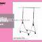 Heavy Duty Metal Collapsible Clothes Rail Clothes Display Rack With Tray
