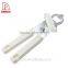 White PP Handle Can Opener With Iron Plating