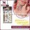 2016 artificial girl for sex gold silver metallic water transfer printing temporary tattoo sticker