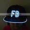 Led light up baseball hat