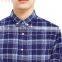 Plaid Business Dress Shirts for Men Formal Shirts Long Sleeves 100%cotton Fabric