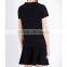 Wholesale Ladies Tiger-motif Cotton-jersey Black T-shirt(DQE0071T)