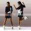 Wholesale Summer New Designs Short Sleeve Oversized Fashion Lady Dress Printed
