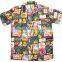Tropical Florida sun blue light weight linen shirt for men , beach shirt