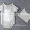 OEM baby boy's clothes 100% cotton short sleeve rompers
