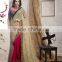 Smashing Marroon & Pink Color Combination With Violet Shaded Season In Style Designer Sarees