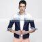 New arrival 2016 men shadow color slim fit denim casual shirt
