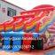 0.55MM Plato PVC Tarpaulin Giant Commercial Rainbow Inflatable Water Slide For Adults