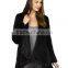 SJ460-01 Canada Design Esme Knitted Rabbit Fur Cardigan in Black