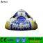 CMYK printing inflatable triangle ski board inflatable snow board inflatable ski tube