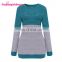 Fashion Soft Long Sleeves Ugly Christmas Striped Knitted Woman Sweater